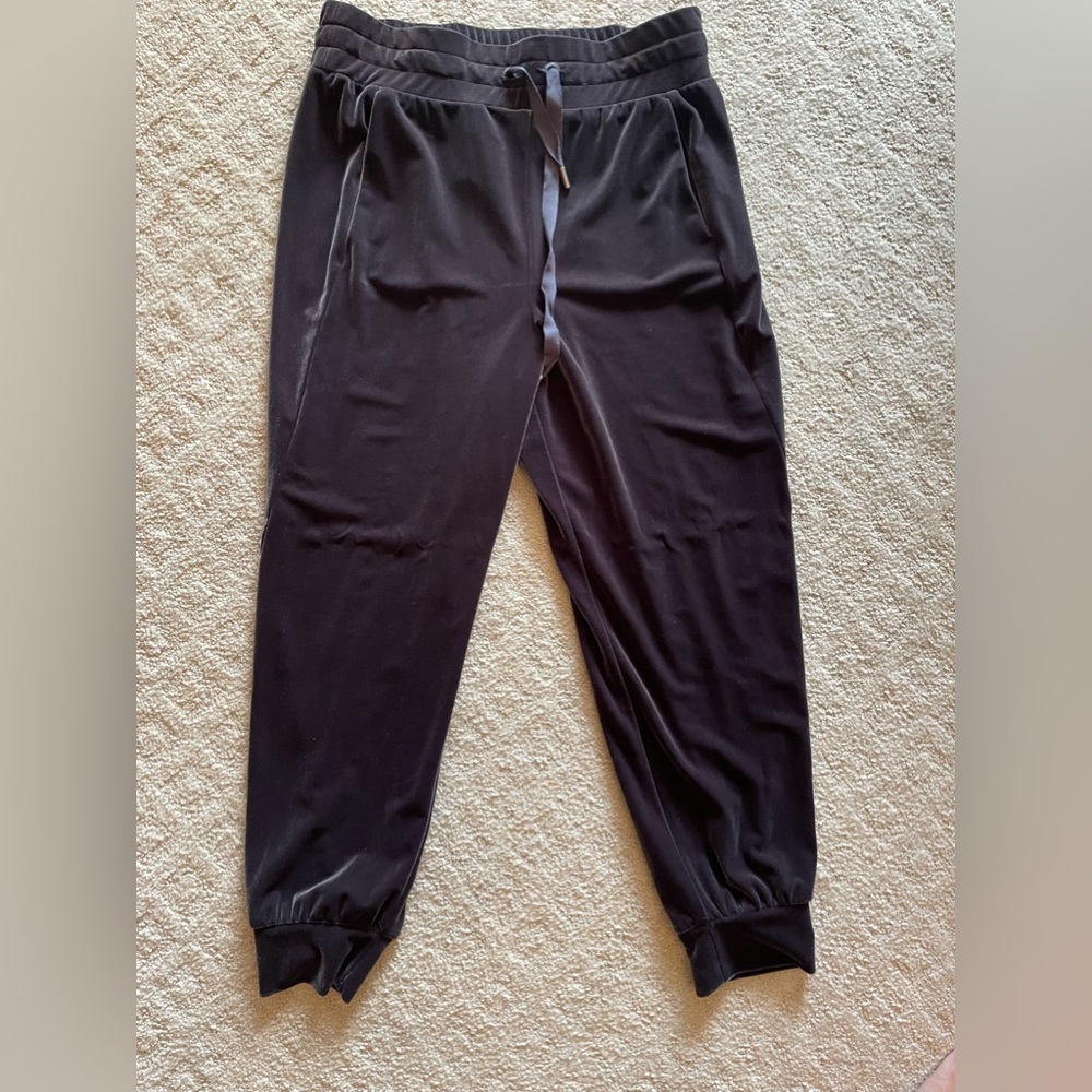 NWT dark grey velvet joggers